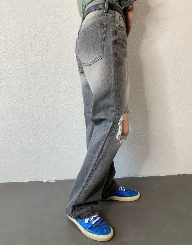 Black Destroyed Jeans #250202